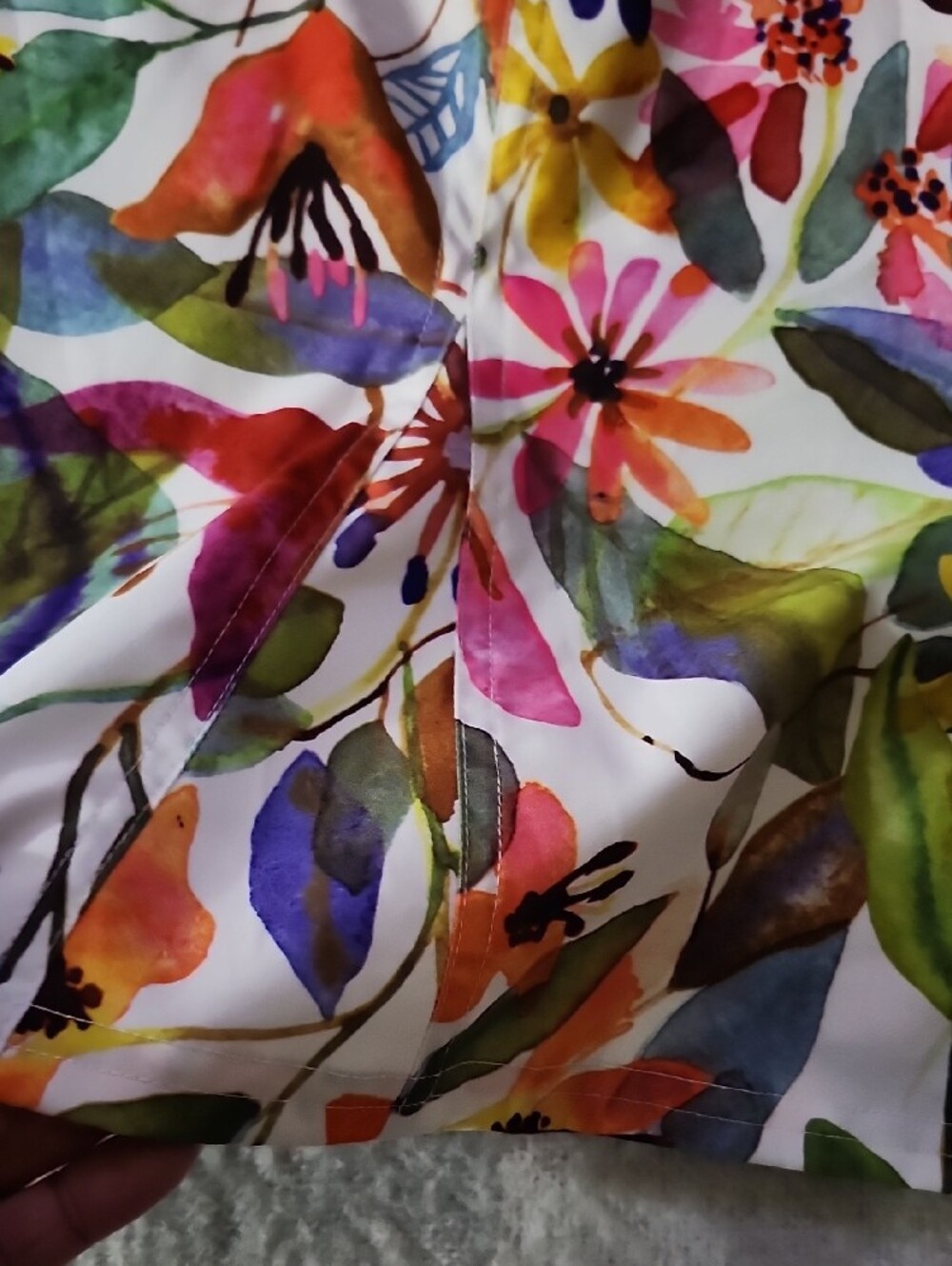 RipSkirt Hawaii Wrap Skirt Sz S Wildflower Watercolor Floral Pocket Quick Dry - Picture 8 of 11